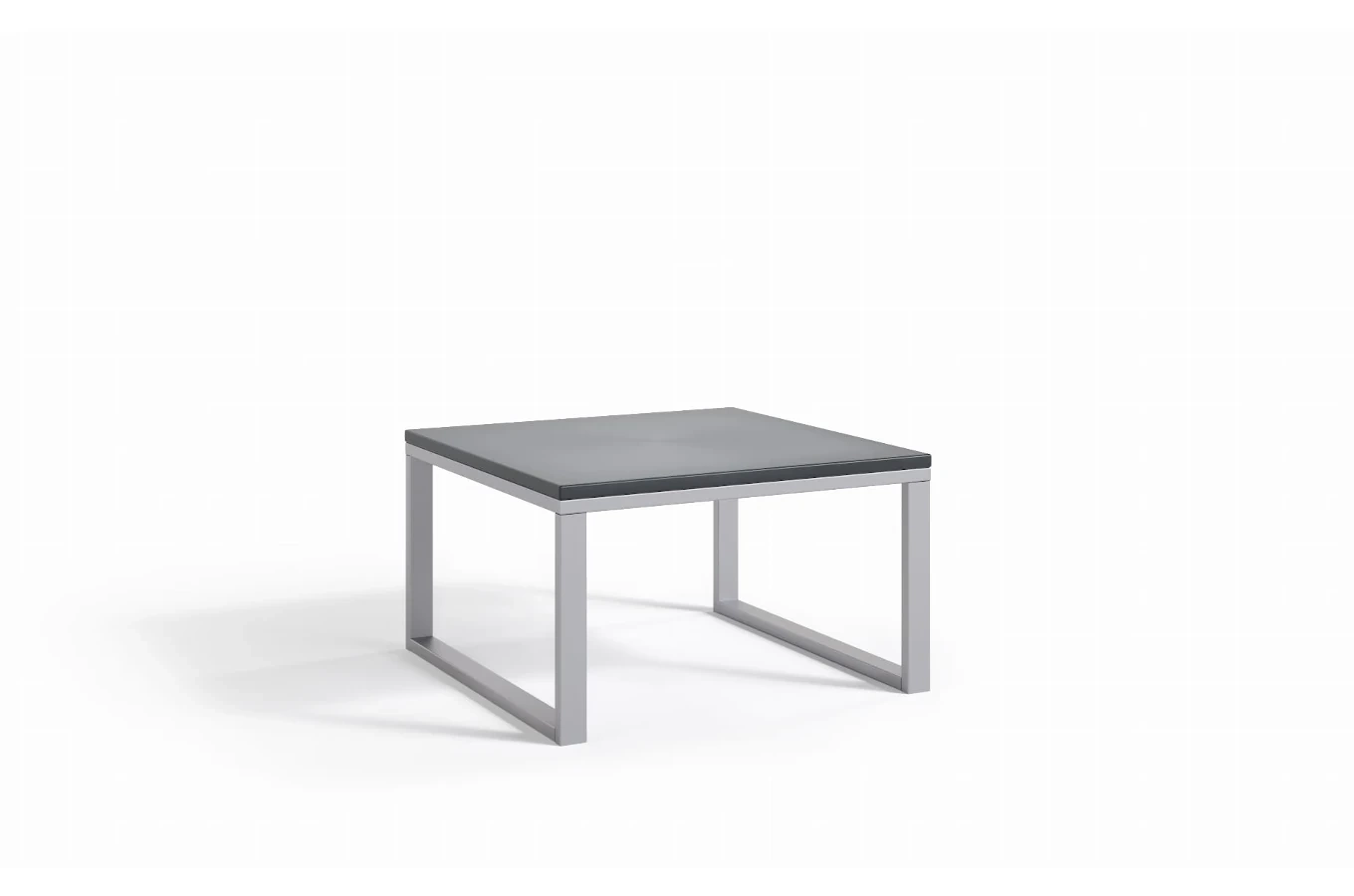 Zestaw 2 stolików do ogrodu MONACO z blatem imitującym beton