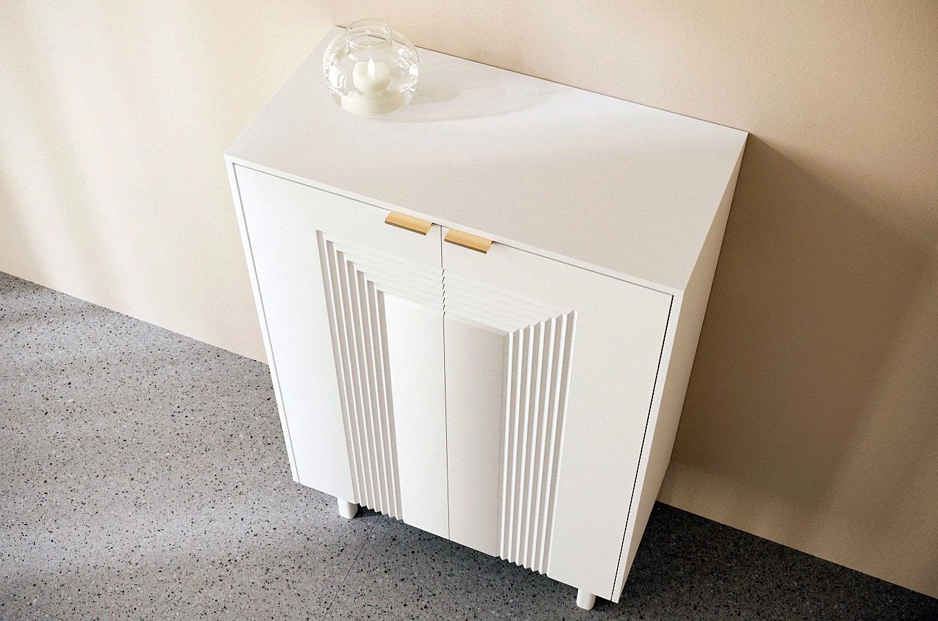 Biała komoda / szafka na buty Dancan YOKO / szer. 80 cm