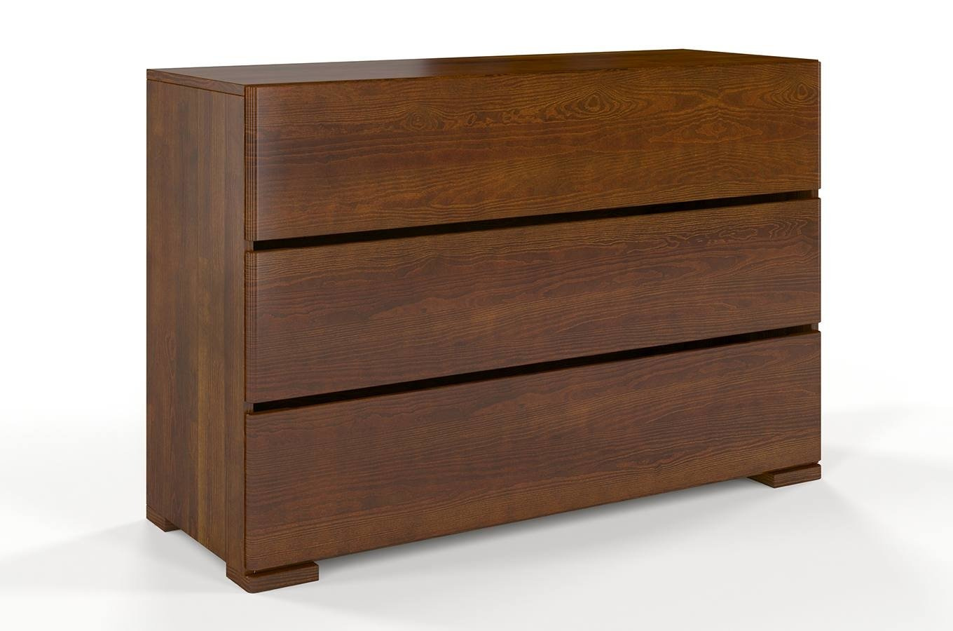 Drewniana komoda sosnowa Visby Sandemo 3S / szer. 120 cm