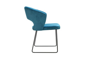 Nowoczesne krzesło tapicerowane KLEMENS U na metalowych nogach