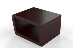 Nowoczesna drewniana szafka nocna bukowa bez szuflad Visby HARALD / kolor palisander