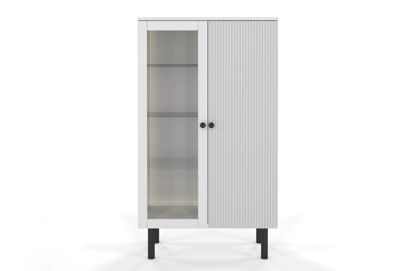 Biała witryna Visby NORVIK High / szer. 80 cm