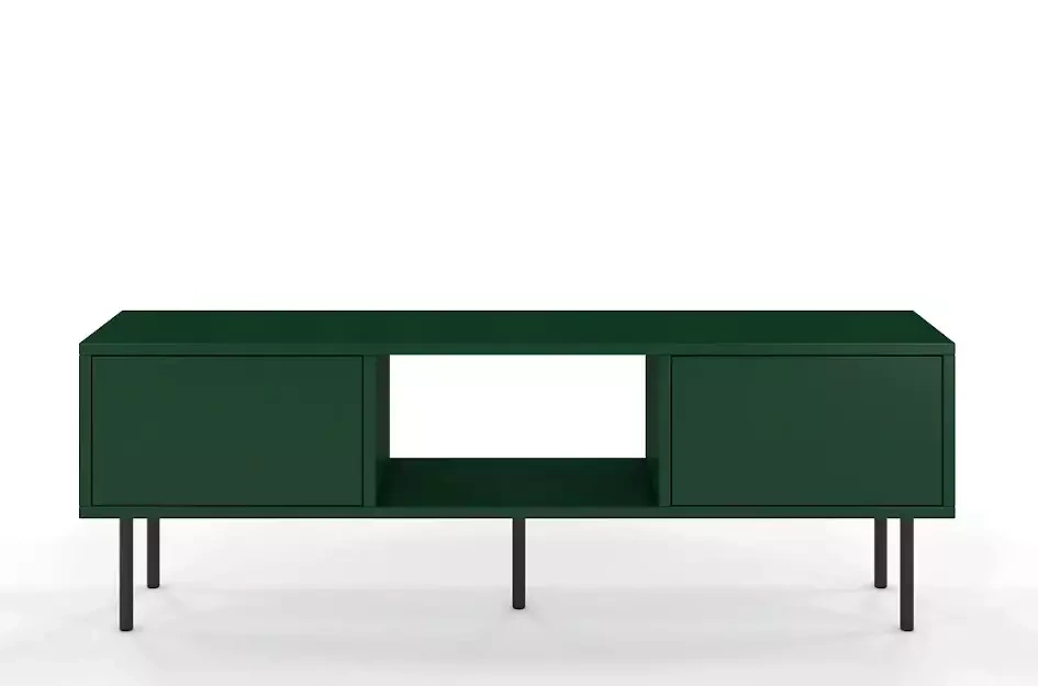 Zielona nowoczesna komoda RTV Dancan MIRKA / szer. 130 cm