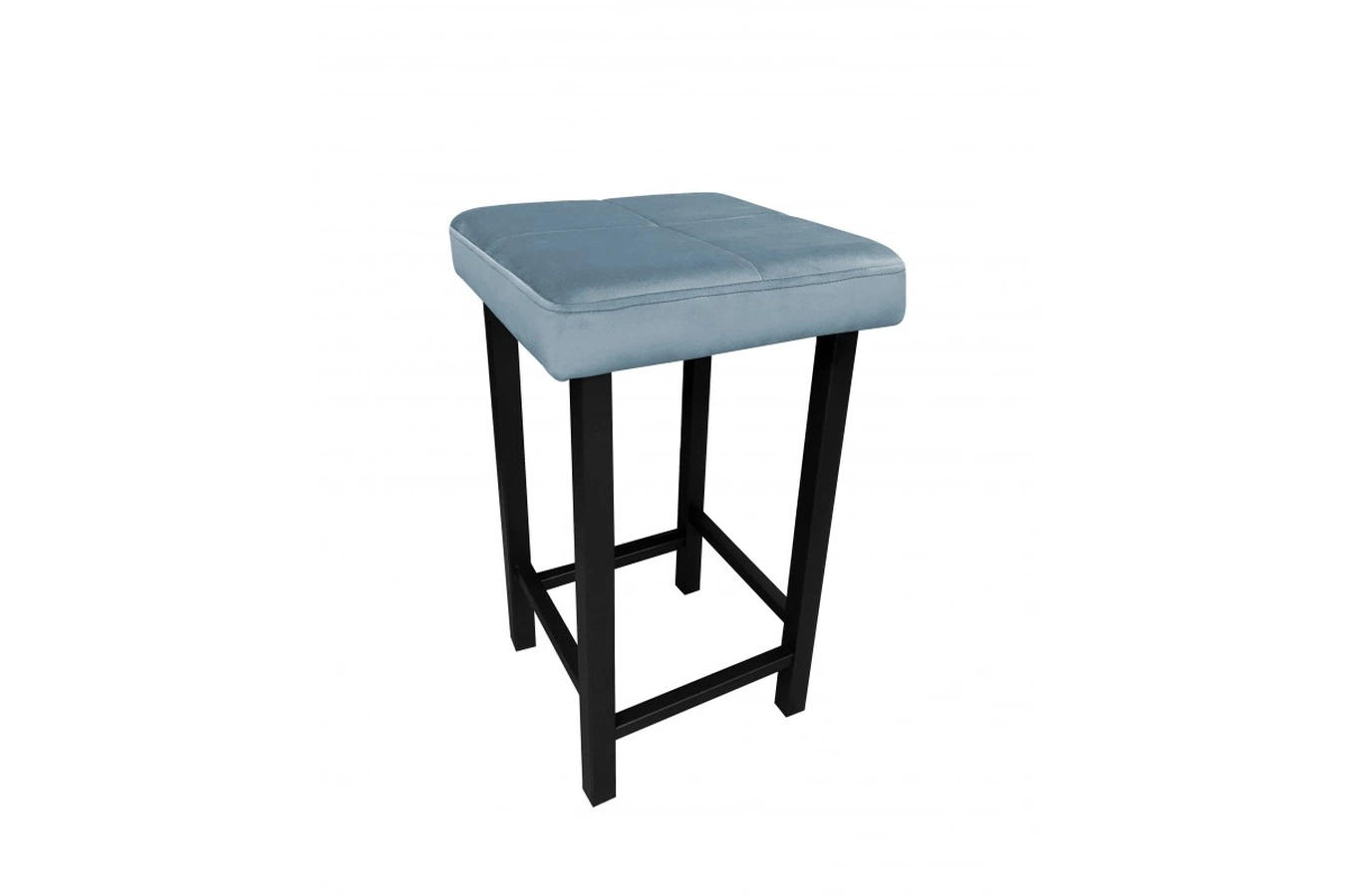 Tapicerowany taboret QUARTO na metalowych nogach / kolor tkaniny + wysokość do wyboru!