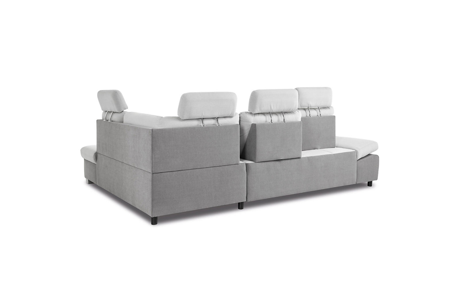 Nowoczesny narożnik VERONA L z funkcją spania i pojemnikiem na pościel