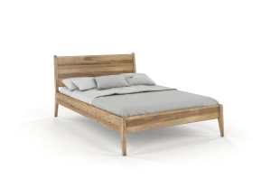Łóżko drewniane dębowe Visby RADOM / 120x200 cm, olej retro