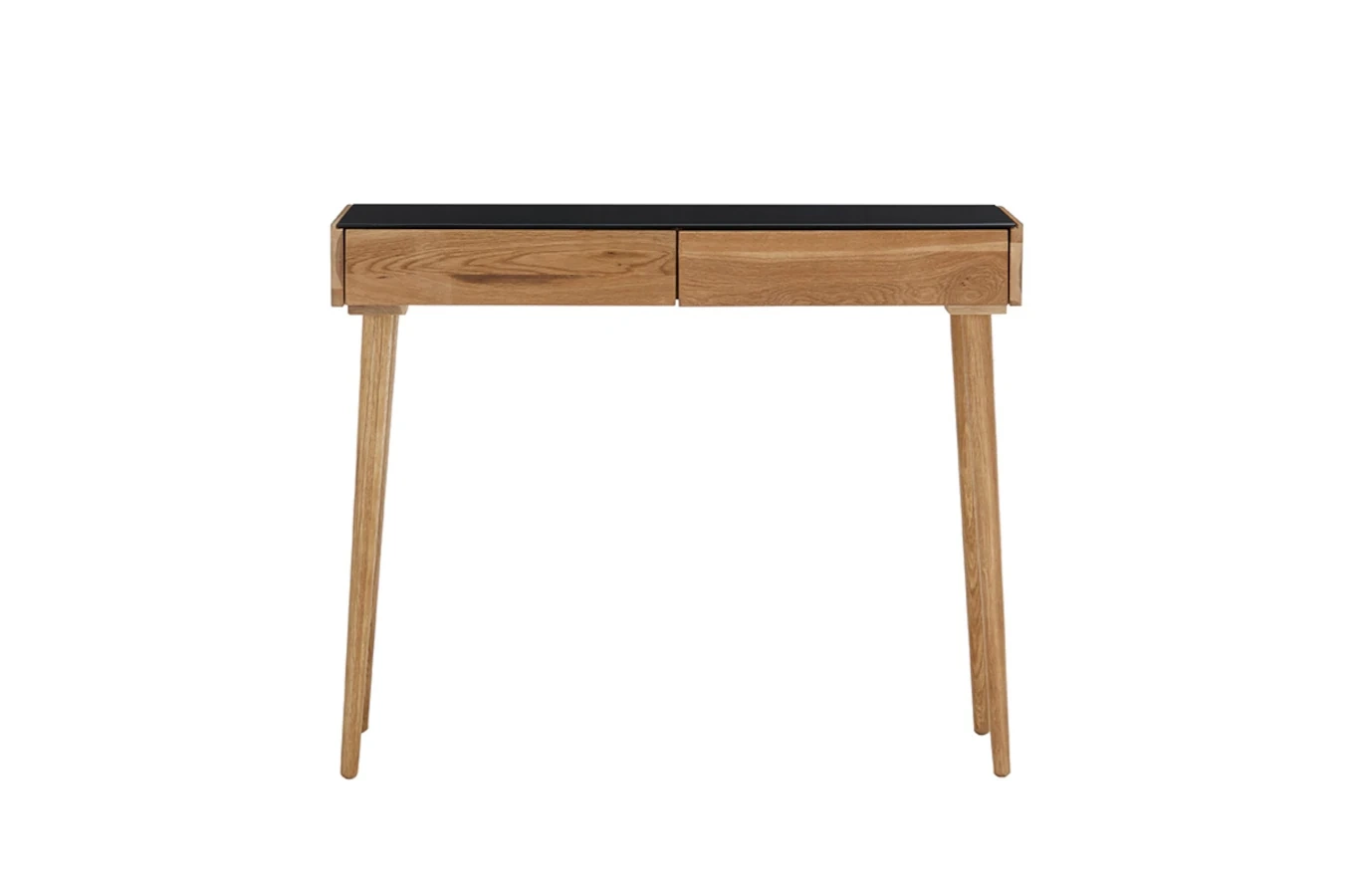 Drewniane biurko - konsola NATA z szufladami / 100x35 cm