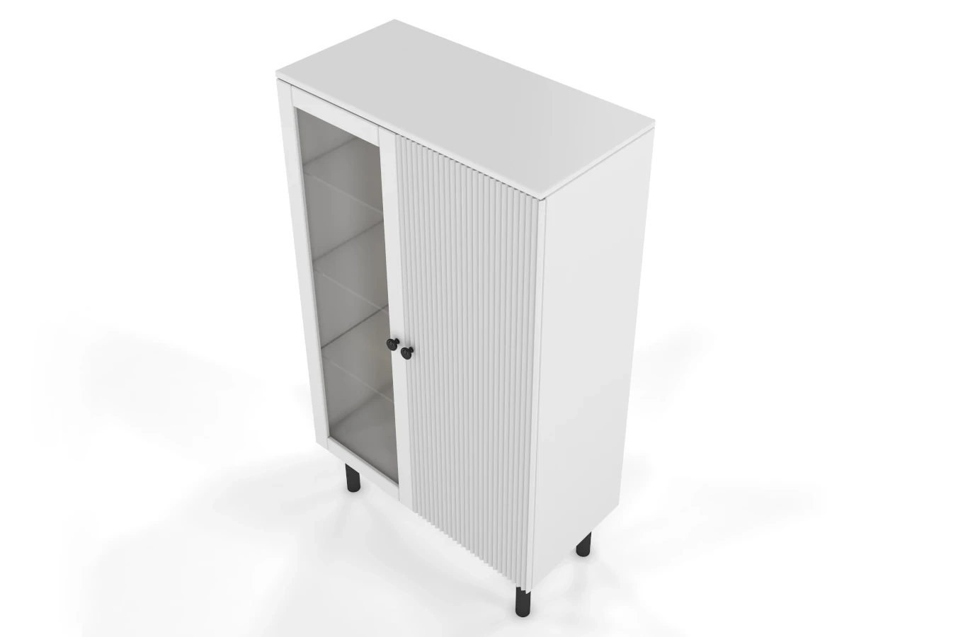 Biała witryna Visby NORVIK High / szer. 80 cm