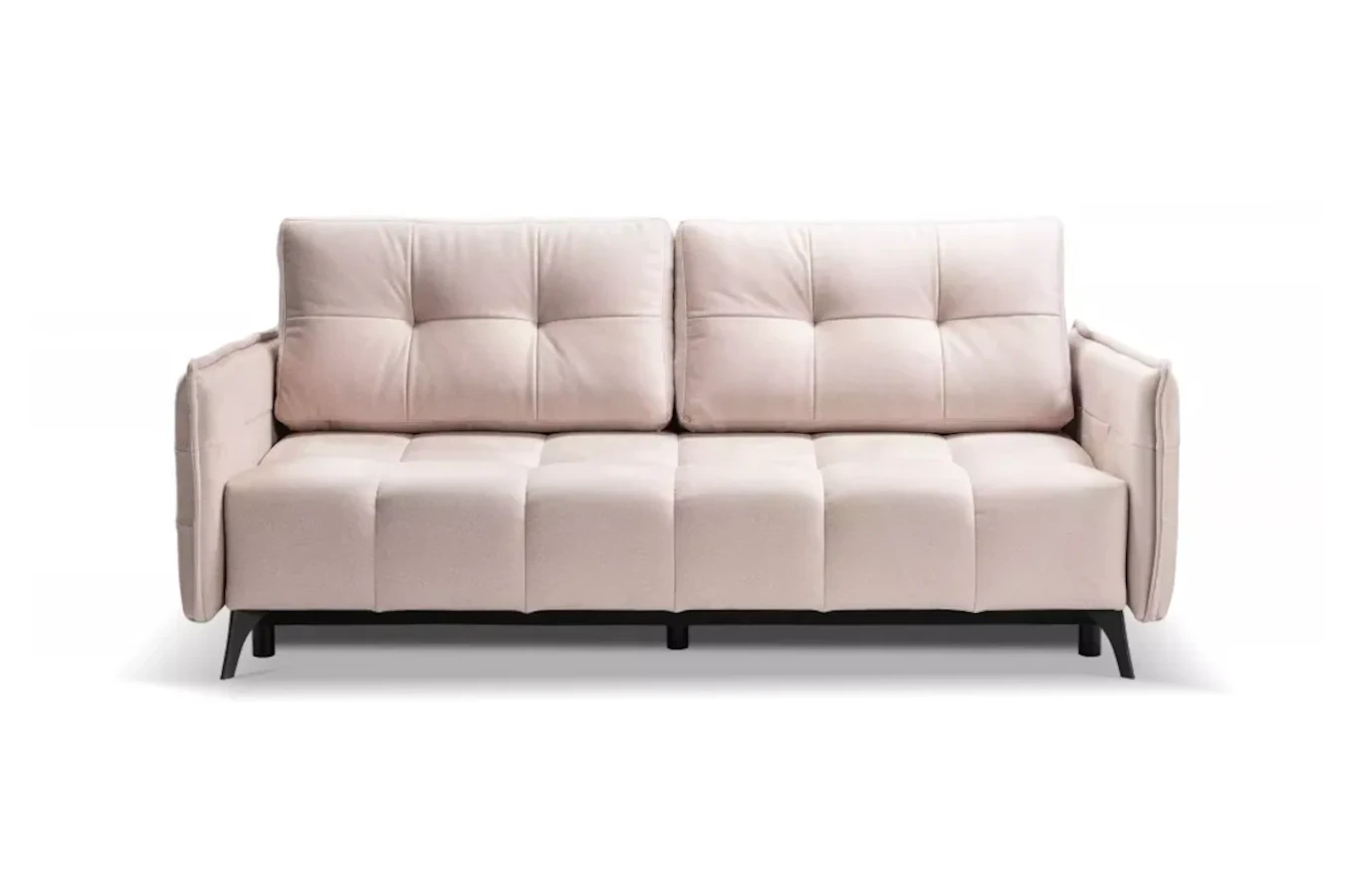 Nowoczesna sofa rozkładana SAMANTA z funkcją spania i pojemnikiem na pościel / szerokość 205 cm