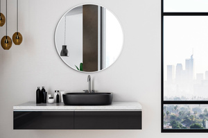 Okrągłe lustro SCANDINAVIA DELICATE / rama dostępna w 5 kolorach