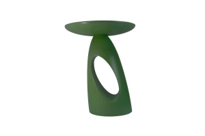 Stolik drewniany Kayani ISLAND różne kolory, wys. 40 cm / kolor groszkowa zieleń