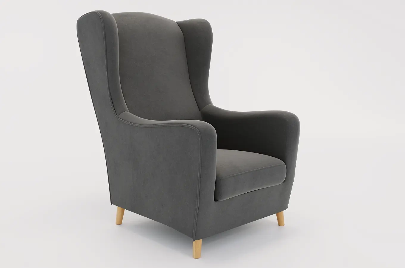 Fotel uszak Skandica AGNETA / 4 kolory tapicerki + 2 kolory nóg do wyboru!