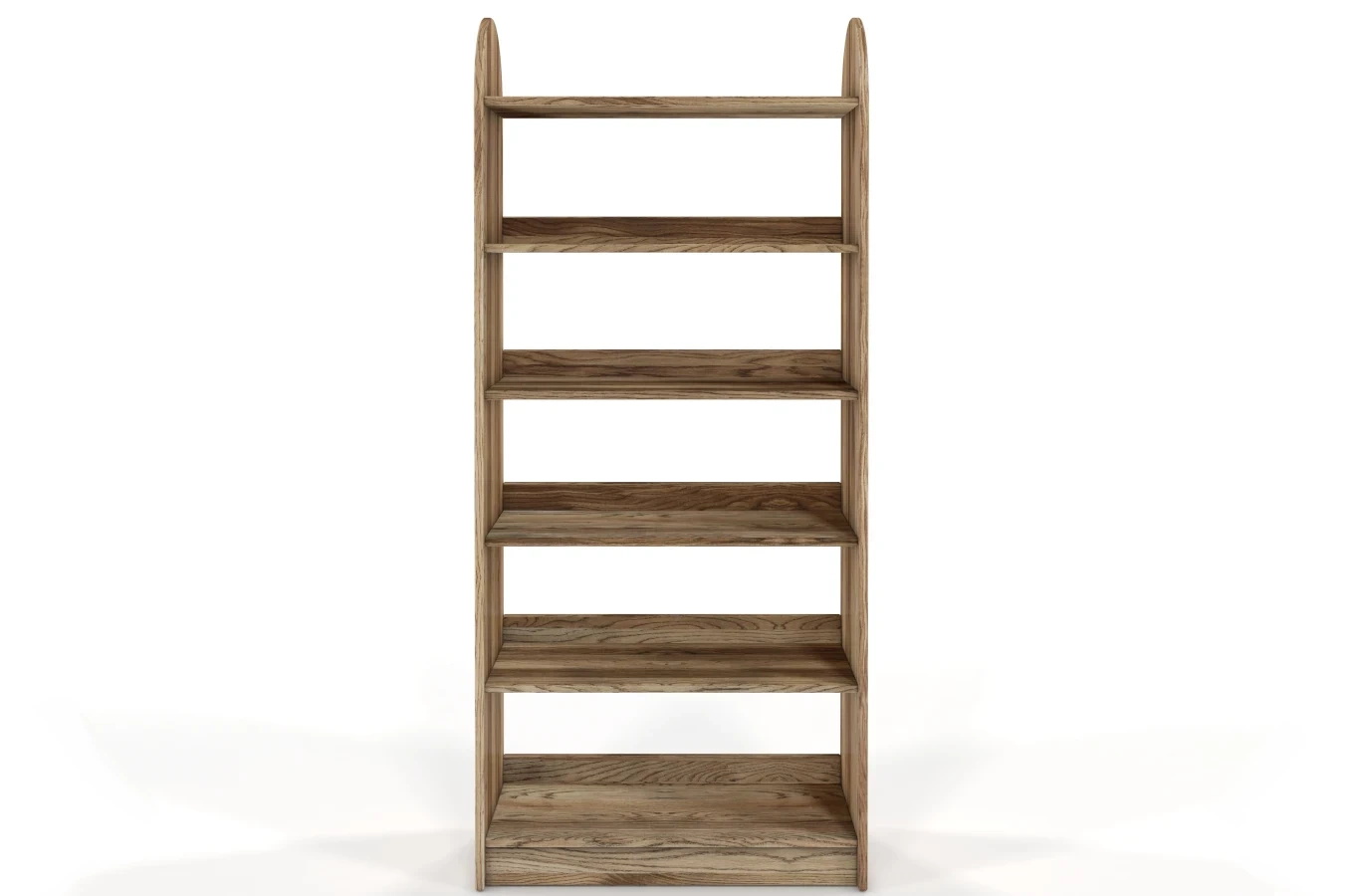 Regał drewniany dębowy Visby KLIPPEN / szerokość 80 cm, olej retro