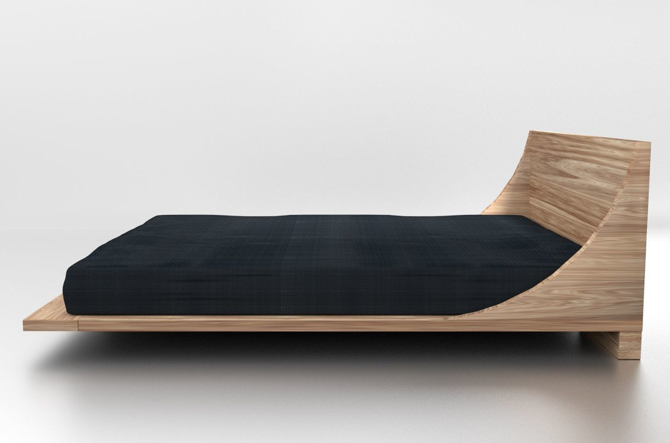 Drewniane łóżko do sypialni RUSS