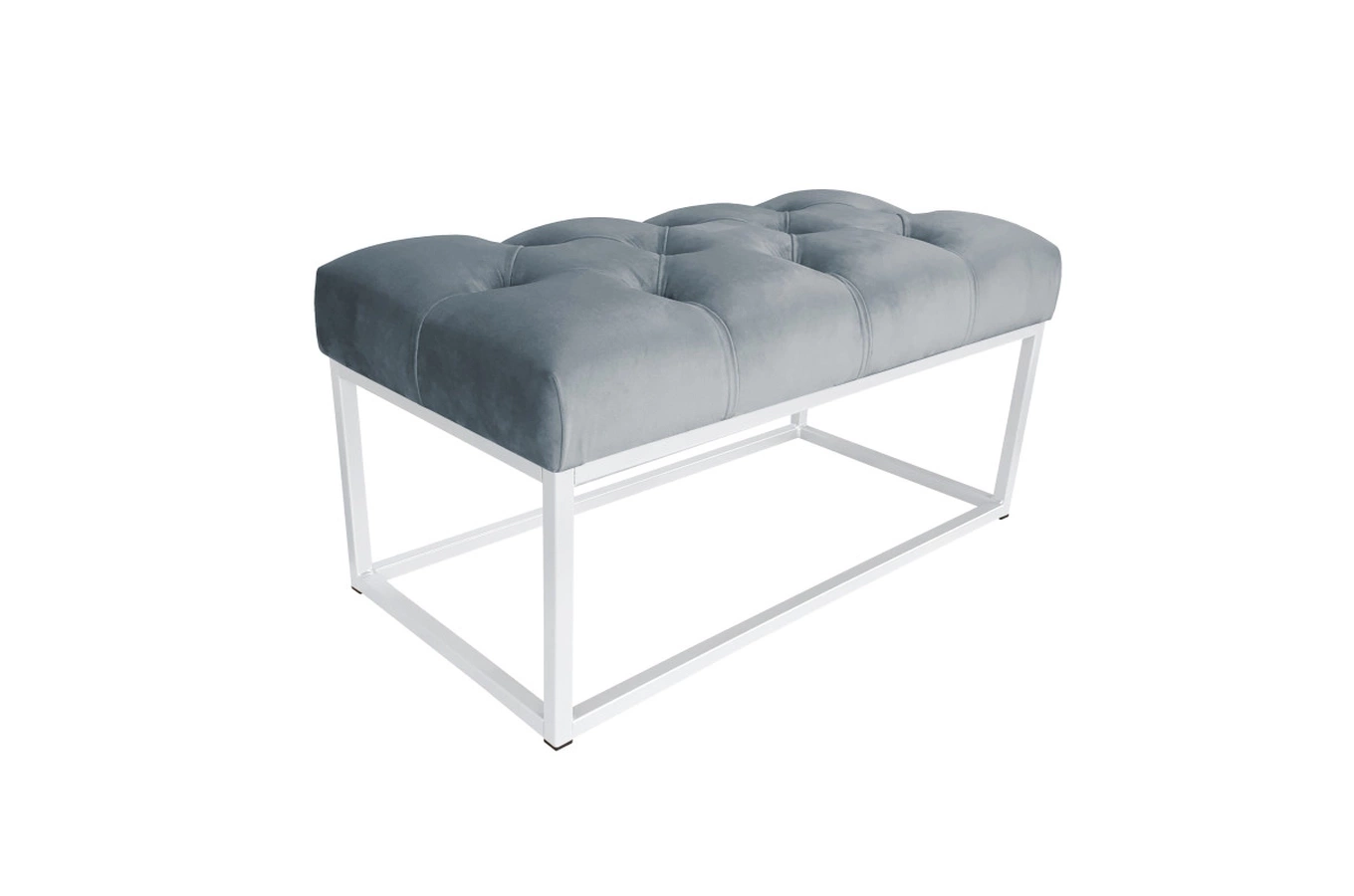 Tapicerowana ławka CITY na metalowych nogach / kolor tkaniny + podstawy do wyboru!