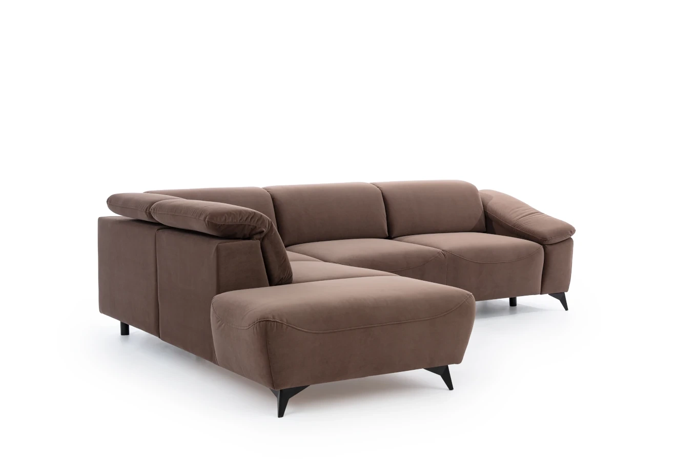 Nowoczesny narożnik CORTEZ z funkcją spania i pojemnikiem na pościel