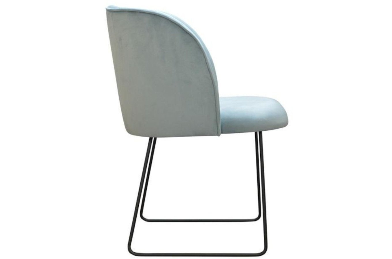 Nowoczesne krzesło tapicerowane INGE U na metalowych nogach