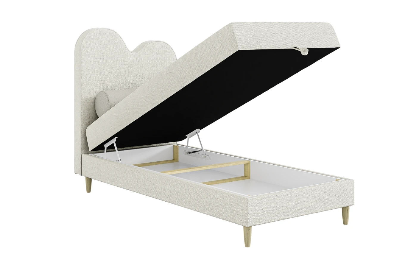 Tapicerowane dziecięce łóżko kontynentalne NEMO / szer. 90 cm