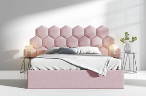 Klasyczne łóżko tapicerowane do sypialni ROLAND - bez zagłówka