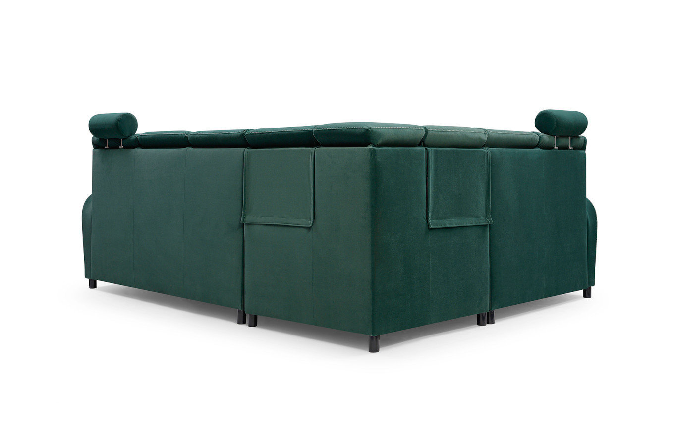 Klasyczny rozkładany narożnik DANIELA z pojemnikiem na pościel