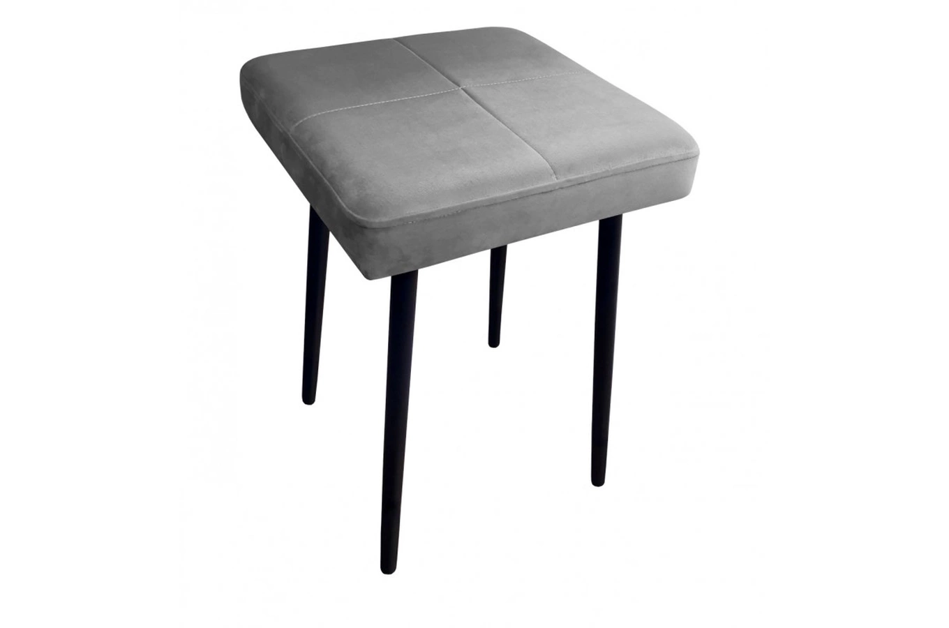 Tapicerowany taboret QUINTO na metalowych nogach / kolor tkaniny + podstawy do wyboru!