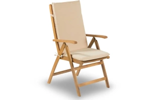 Beżowa poduszka SINTRA na krzesło ogrodowe