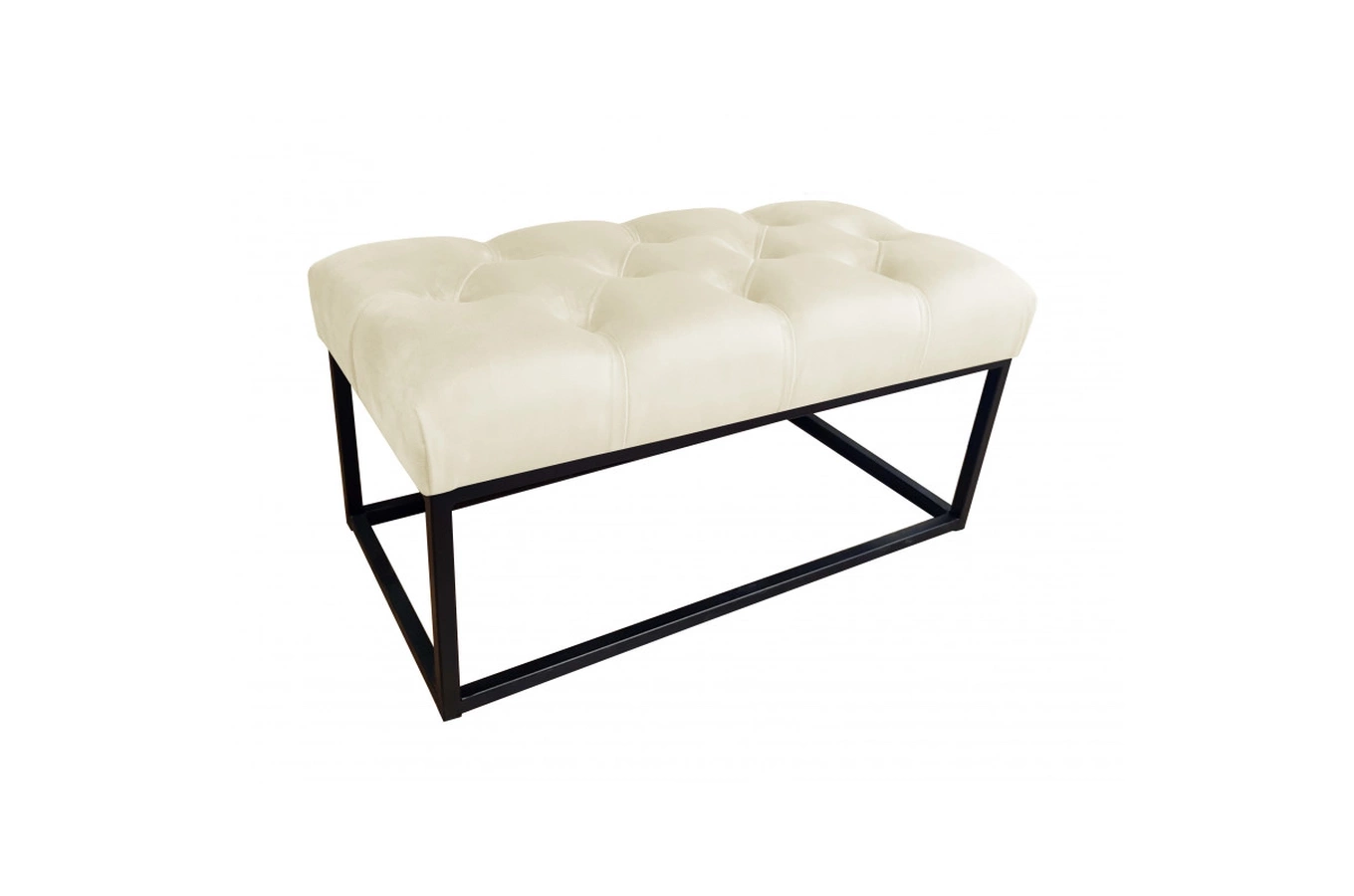 Tapicerowana ławka CITY na metalowych nogach / kolor tkaniny + podstawy do wyboru!