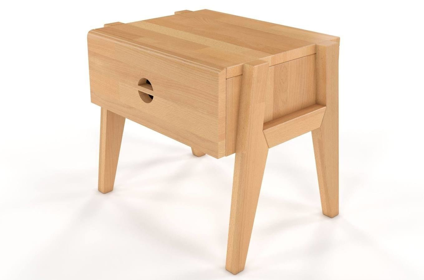 Szafka nocna drewniana bukowa Visby RADOM / kolor orzech