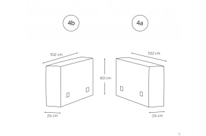 Nowoczesny narożnik modułowy MINKY 8