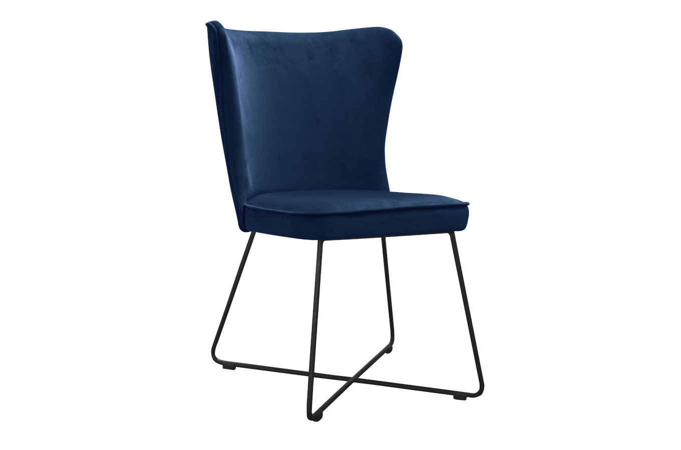 Nowoczesne krzesło tapicerowane PONTE X na metalowych nogach