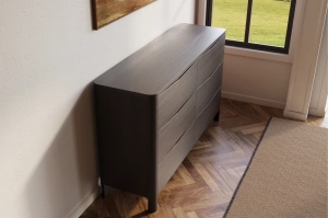 Drewniana komoda bukowa Visby MODENA LOW 150 / kolor palisander