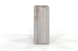Drewniana komoda dębowa Visby SANDEMO 4S80 / szer. 80 cm, olej bielony
