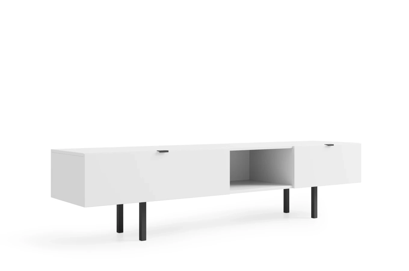 Nowoczesna biała szafka RTV z szufladą Skandica MYWAY / szer. 180 cm