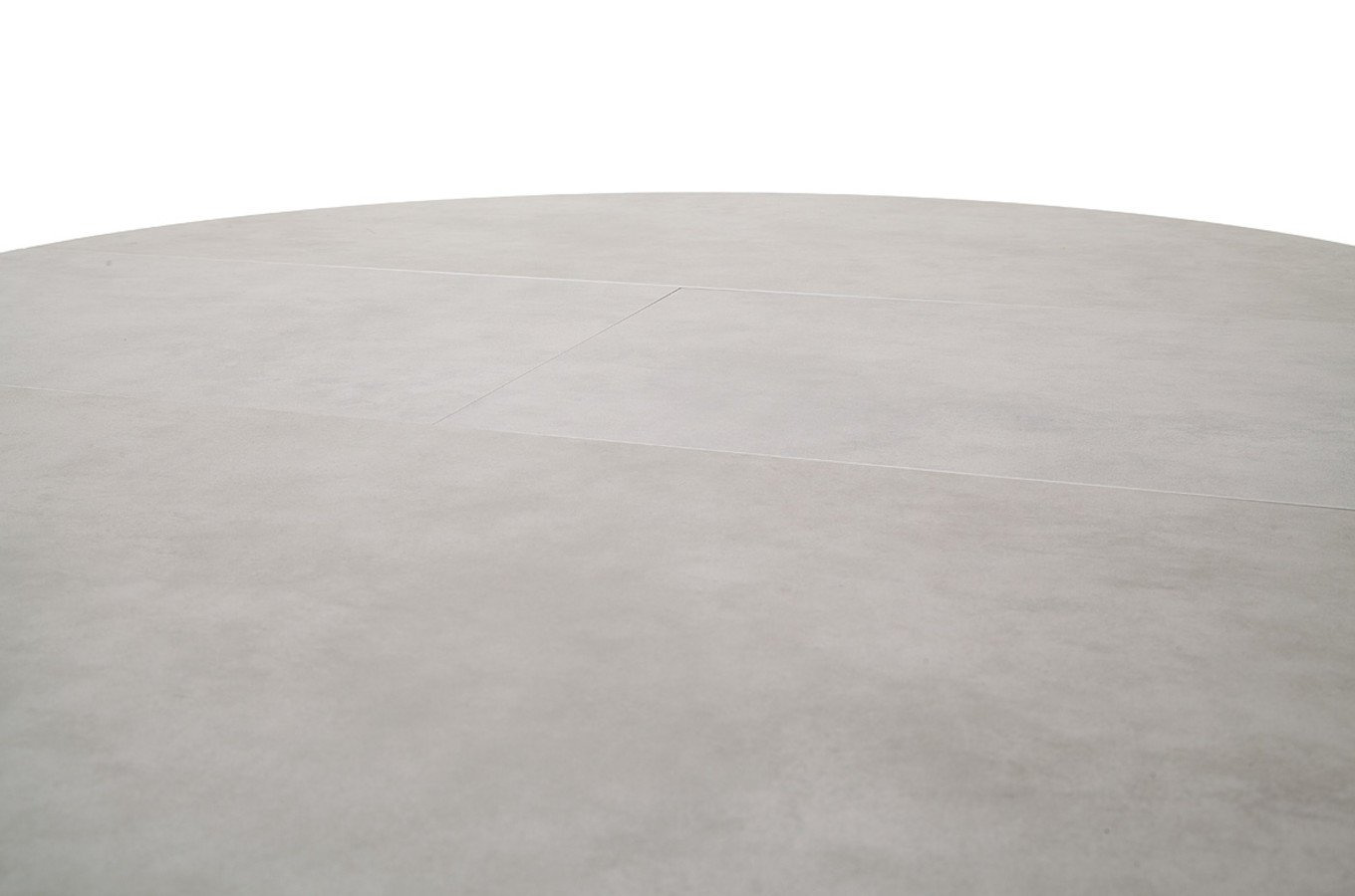 Okrągły rozkładany stół WINNIPEG na metalowych nogach / 120-160 x 120 cm