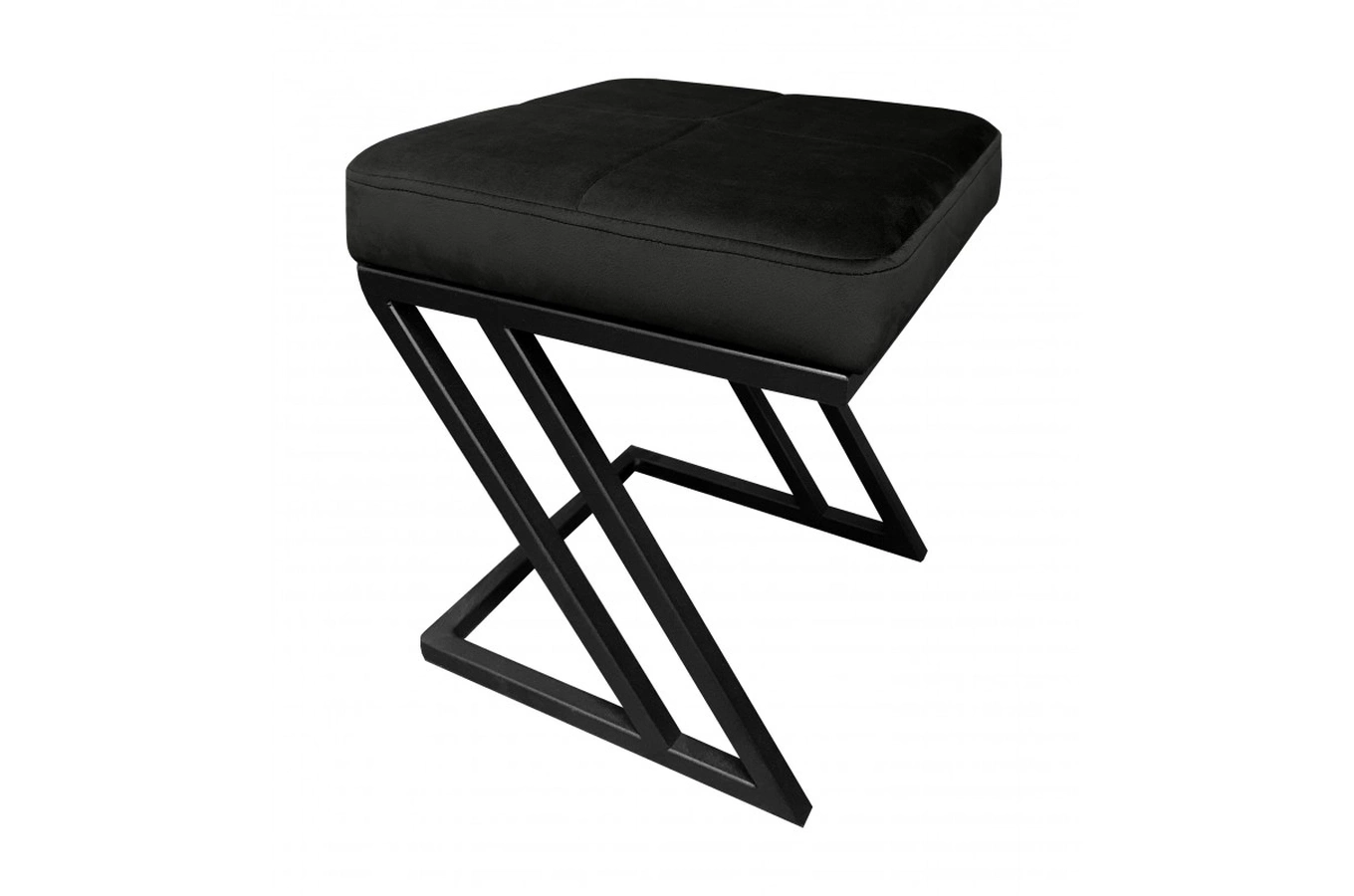 Tapicerowany puf DIZI na metalowych nogach / kolor tkaniny + podstawy do wyboru!