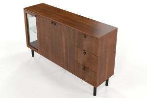 Komoda bukowa Visby Norvik / szerokość 160 cm / kolor orzech