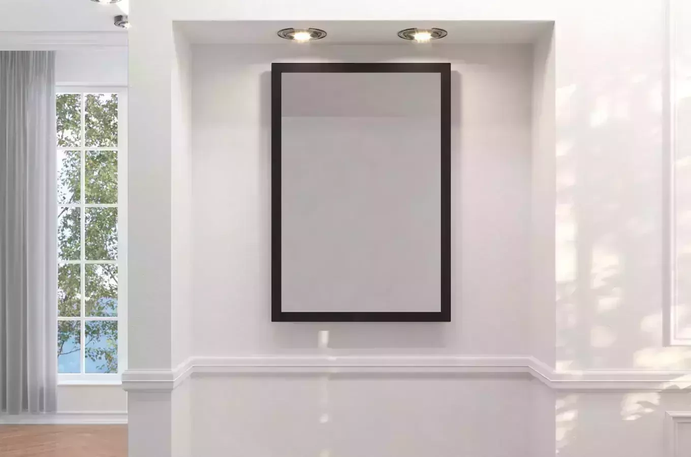 Elegancki, czarny zestaw mebli do przedpokoju Dancan EVELINE / wysoki połysk