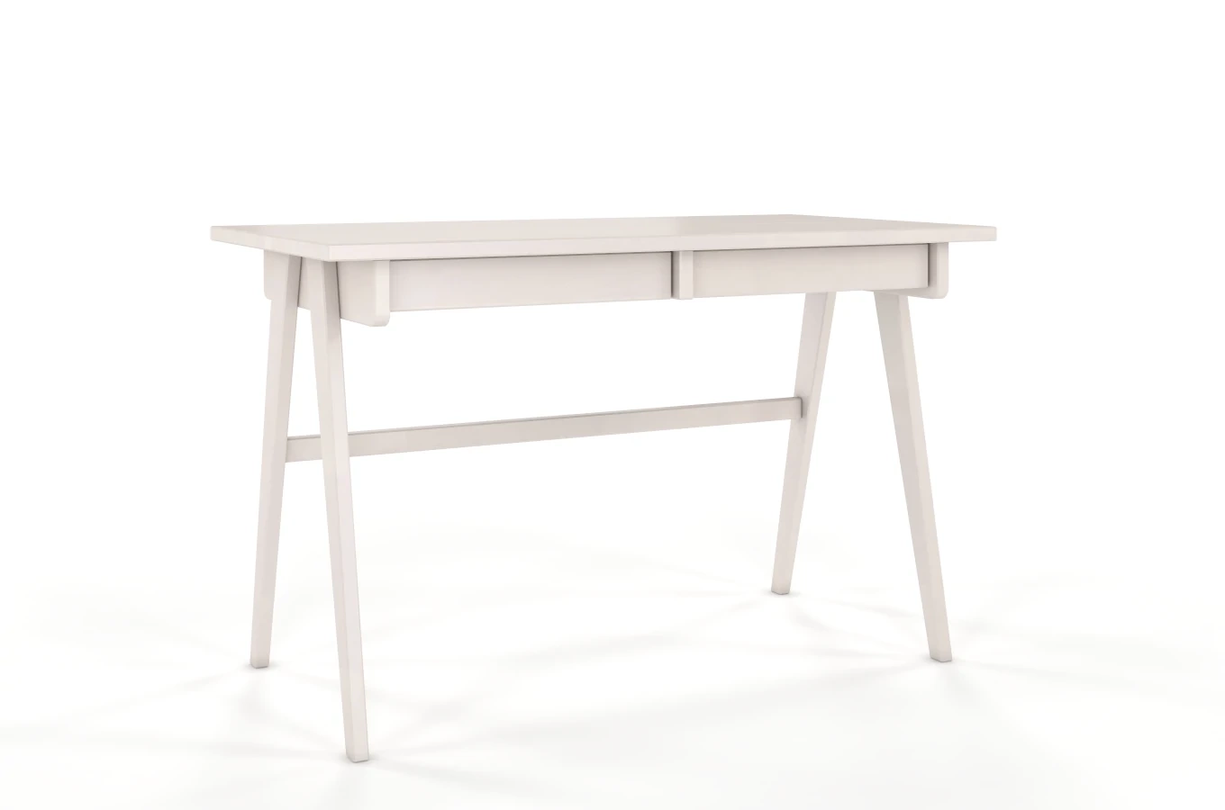 Drewniane bukowe biurko / toaletka z szufladami Visby EDDA / 120x65 cm