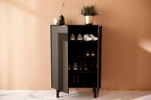 Czarna komoda / szafka na buty Dancan YOKO / szer. 80 cm