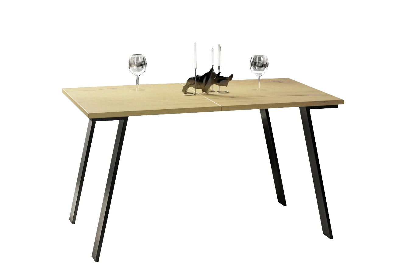 Nowoczesny rozkładany stół LIWIA 130-210 x 80 cm (dąb nature)