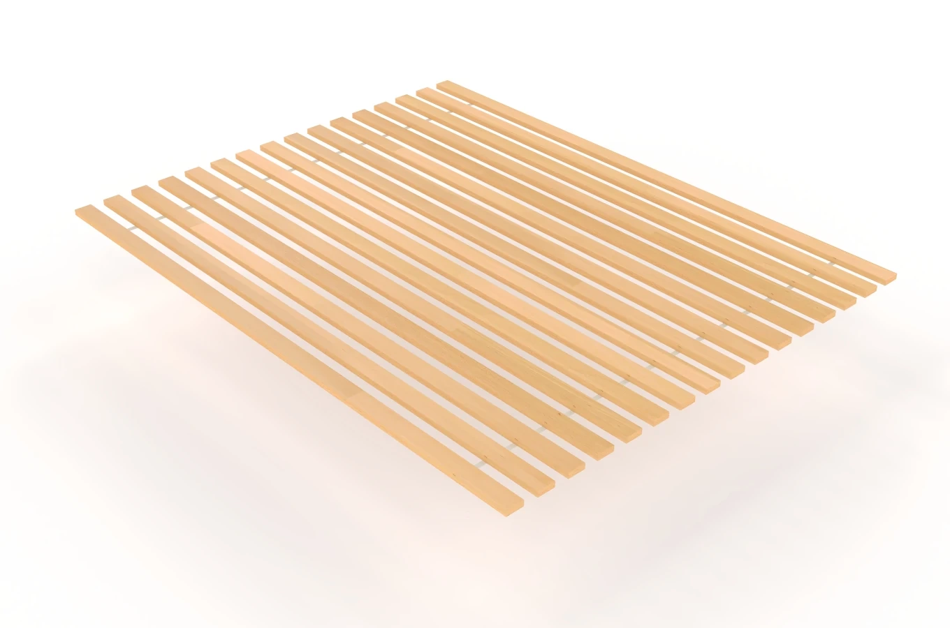 Stelaż lamelowy sosnowy pod materac Visby LEVITO / 160x200 cm