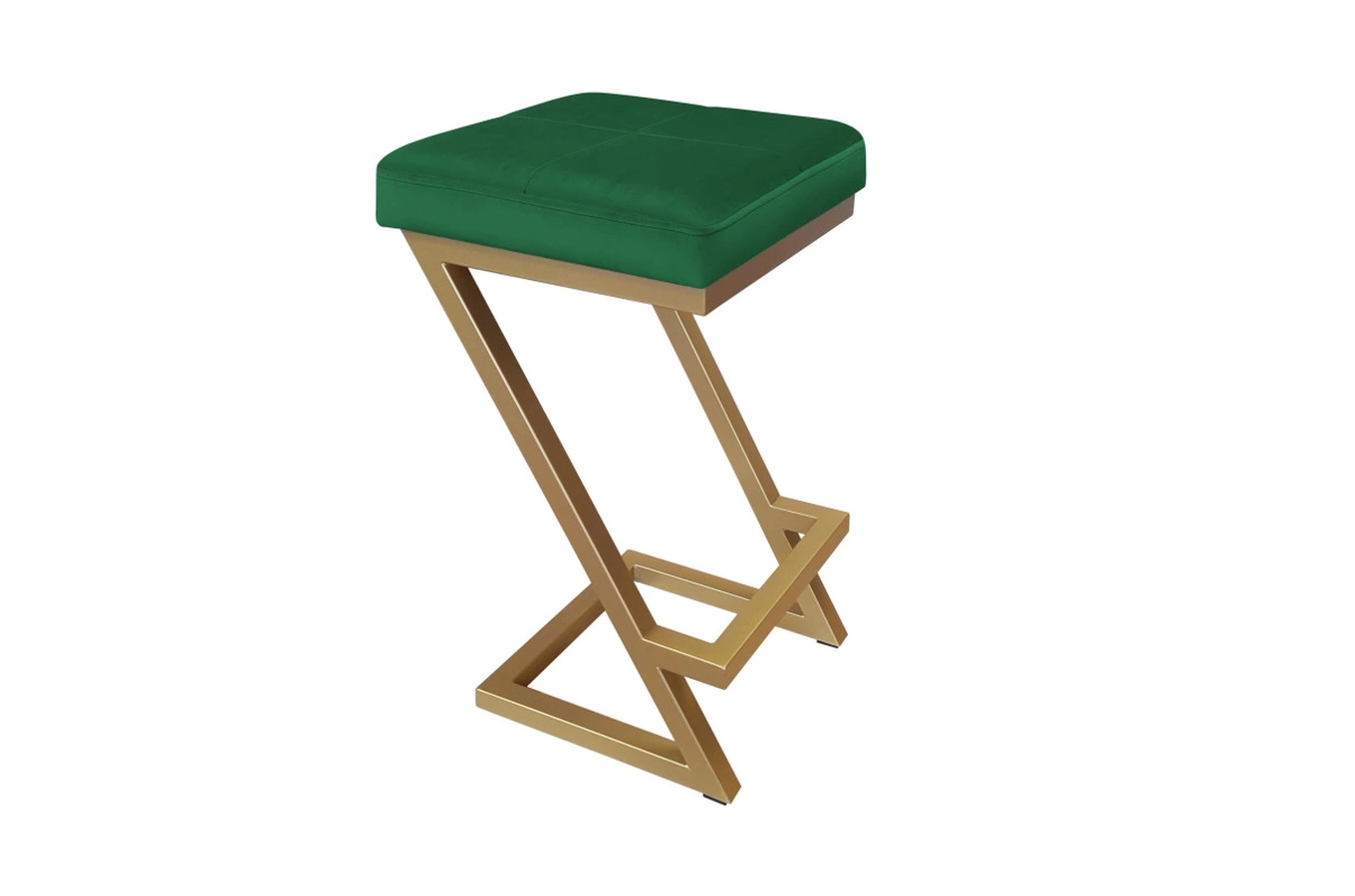 Tapicerowany hoker DIZI na metalowych nogach / kolor tkaniny + podstawy do wyboru!