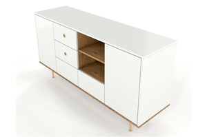 Biała nowoczesna komoda Skandica HARMONI / szer. 160 cm