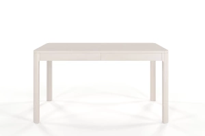 Stół drewniany bukowy rozkładany Skandica RUBY 140-260 cm / kolor biały