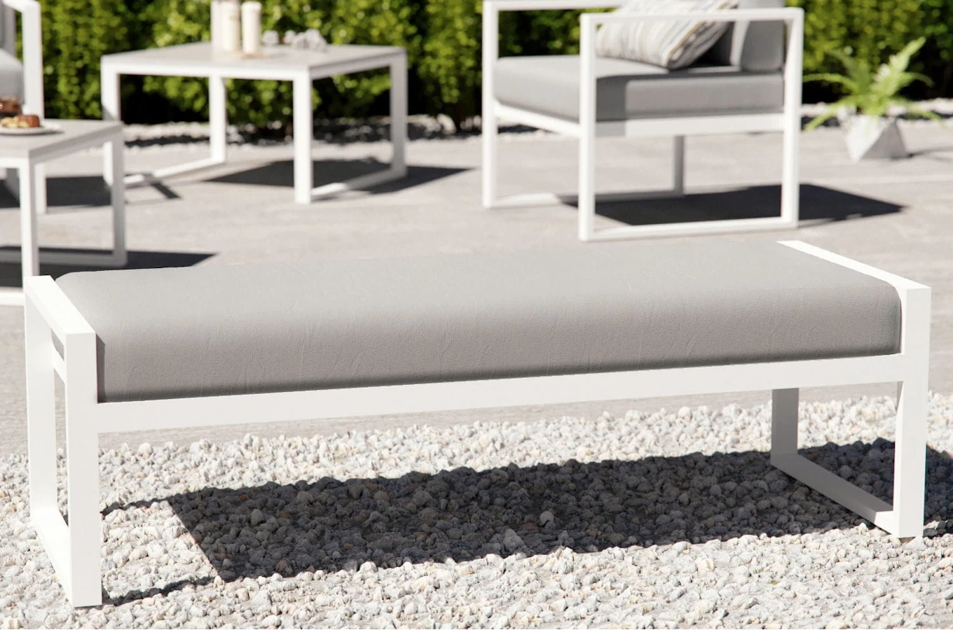 Zestaw tapicerowanych mebli ogrodowych MONACO