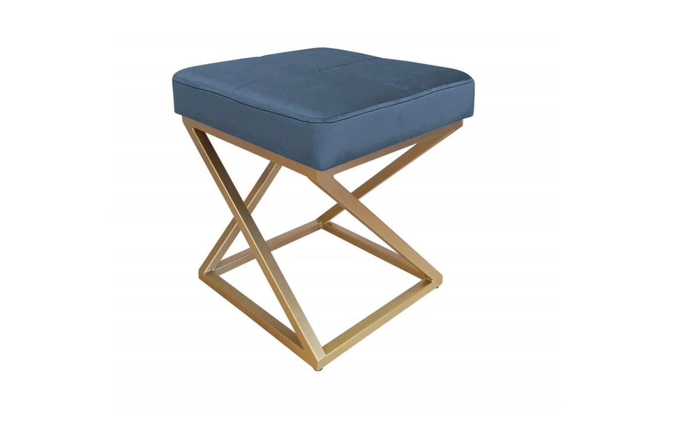 Tapicerowany puf DIXI na metalowych nogach / kolor tkaniny + podstawy do wyboru!