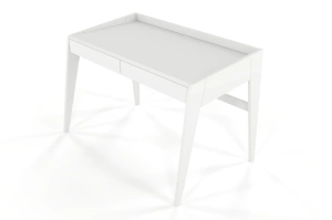 Drewniane biurko / toaletka z szufladami Visby LISA / kolor biały RAL / 125x70 cm