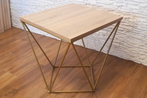 Druciany stolik kawowy MARKONI / kolor blatu i podstawy do wyboru!