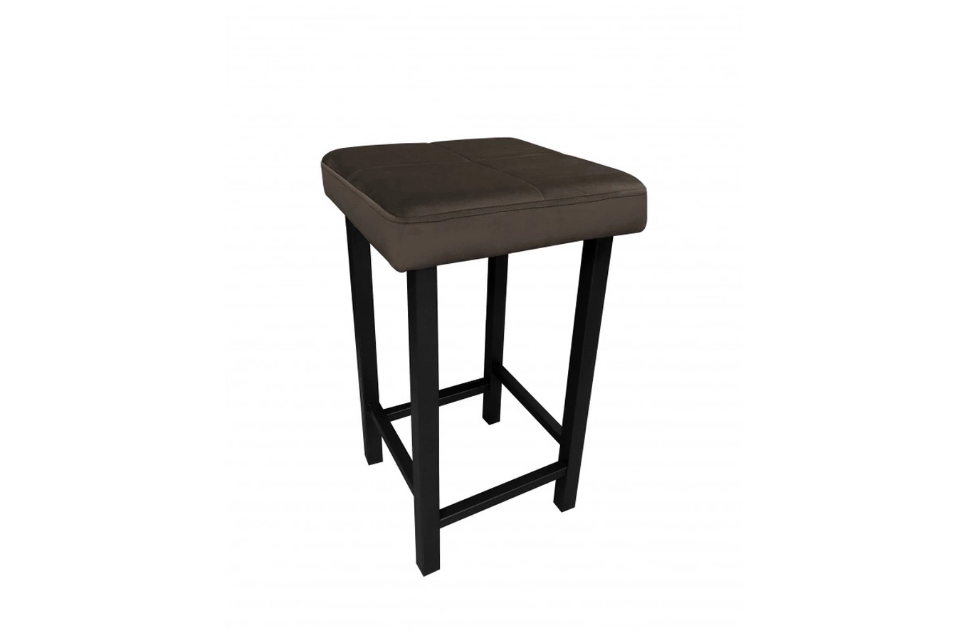 Tapicerowany taboret QUARTO na metalowych nogach / kolor tkaniny + wysokość do wyboru!