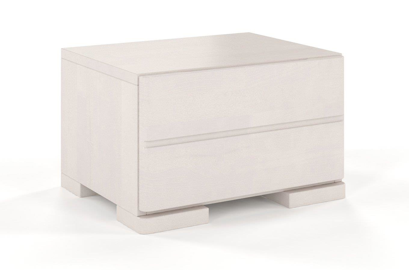 Drewniana szafka nocna bukowa Visby Sandemo 1S / kolor orzech